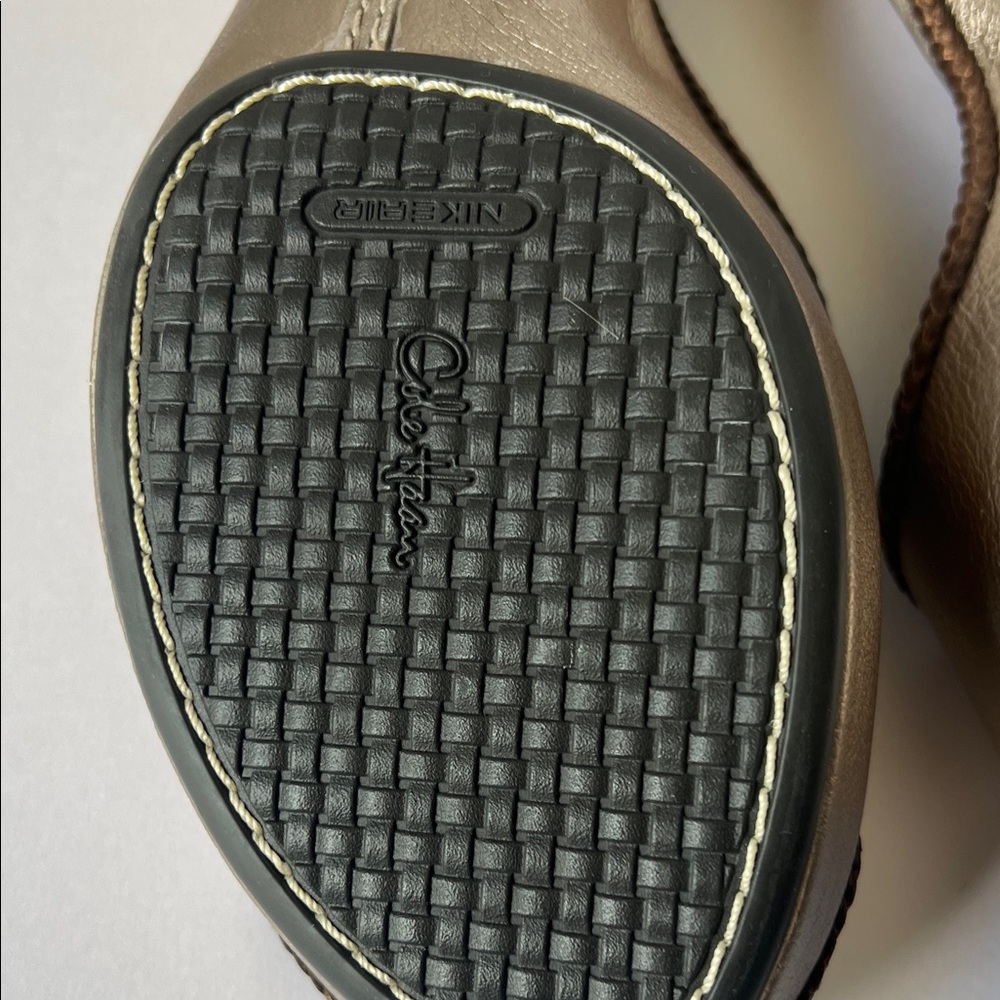 Cole Haan vintage Silver, Metalic Open-Toe Clog Mule new 9.5 - Picture 7 of 16